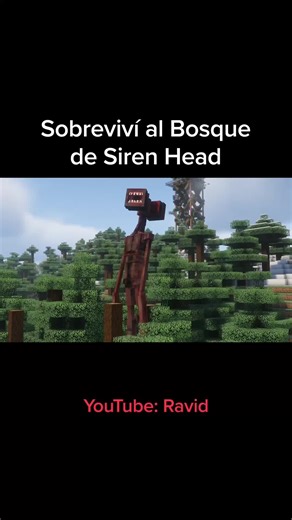 Sobreviviendo en el bosque de Siren Head en Minecraft