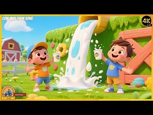 🐄 Cow Milk Farm Song for Kids 🥛 | Learn About Cows & Milk on the Farm! 🎶👧👦