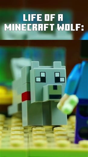 Life of a Minecraft wolf