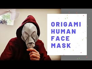 How to make Origami Human Face mask by Eric Joisel ( Part 1) for beginners