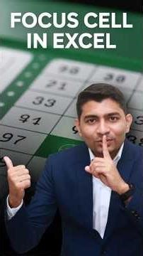 Focus cell in Excel😲🤯#excel #exceltips #exceltricks #tipsandtricks