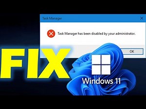 Fix "Task Manager Has Been Disabled by Your Administrator" In Windows 11/10