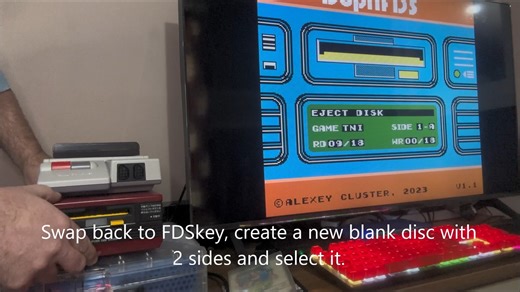 使用 FDSkey 備份並寫入 Famicom Disk System 磁碟