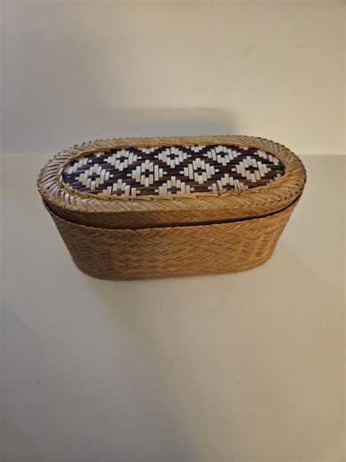Native American Double Weaved Basket - Etsy