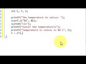 convert temperature in C programming