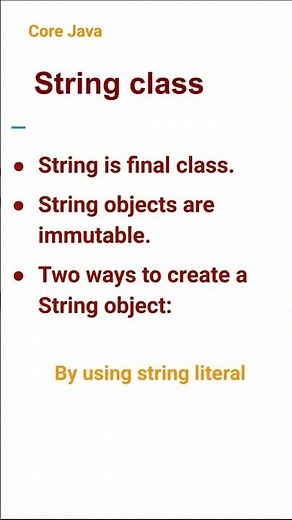 String class (27) #corejava