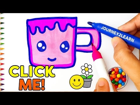Cute Mug Drawing ☕💖 | Easy & Fun Step by Step Drawing for Beginners