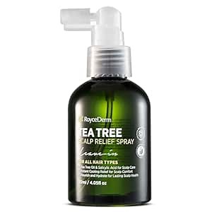 RoyceDerm Tea Tree Scalp Relief Spray - for Comfort, Hydration, and Balance - Conditioning Support for Women & Men