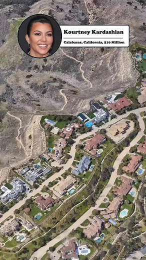 Kourtney Kardashian Mansion In California #mansion #celebrityestate #kourtneykardashian #california | Real Estate of Stars