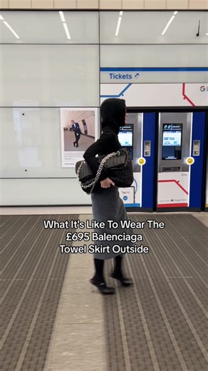 Testing the £695 Balenciaga Towel Skirt in London
