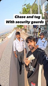 Resharing the epic chase tag with security gaurds . . . . . . #Security #varanasi #parkour #pov #reelsindia | trickstopro11
