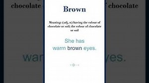 Brown meaning Brown in a Sentence Most common words in English shorts