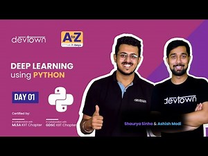 [LIVE] DAY 01 | Deep learning using PYTHON | COMPLETE in 7 - Days