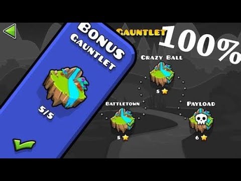 All Bonus Gauntlet Levels 100% Complete (Geometry Dash)
