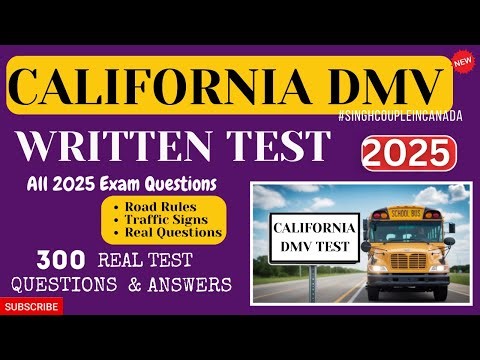 California DMV permit test 2025 | California DMV Written Test 2025 | California dmv permit test 2024