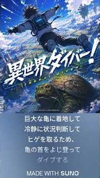 Isekai Diver Image Song: Working While Falling From 2,000 Meters #suno
