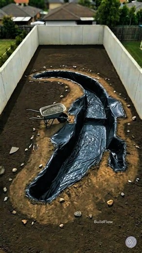 I Built a Crocodile Swimming Pool in My Backyard