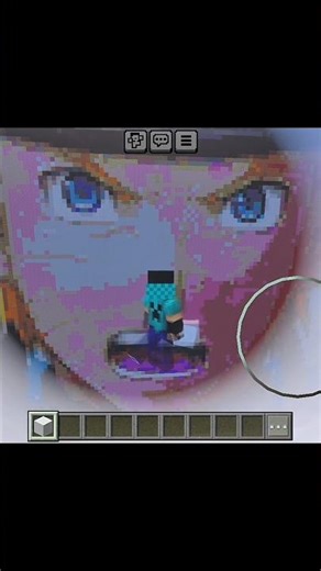 Naruto pixel art 🎨 in Minecraft #shorts