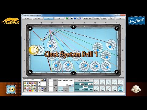 Clock System Drill 1 - Aiming System - Pool & Billiard training lesson