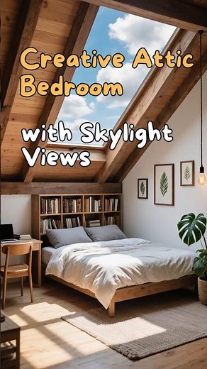 #217. Attic Bedroom with Skylights Feels Like a Hidden Dream