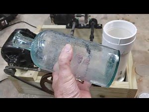 Home made bottle polishing machine.