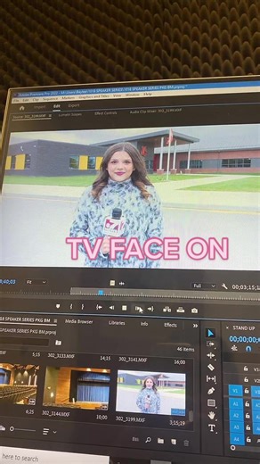 Behind the Scenes of a TV News Reporter Stand-Up