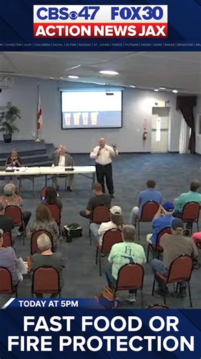9.5K views · 11 reactions | Fast food or fire protection? One local fire chief is asking residents to make some changes. Hear why his message is rubbing people the wrong way TODAY on CBS47, FOX30 at 5 | Action News Jax | Facebook