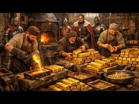 Inside Medieval Gold Casting: Where Britain’s Royal Wealth Began (Full Process)