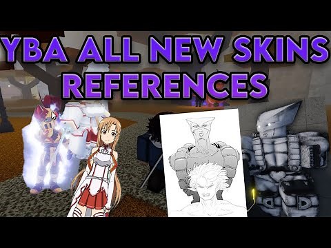 [YBA] ALL NEW SKINS AND THEIR REFERENCES (THE WORLD ULTIMATE)
