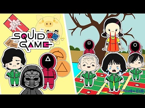 GAME BOOK SQUID GAME🦑DIY Squid Game 📚 Story book
