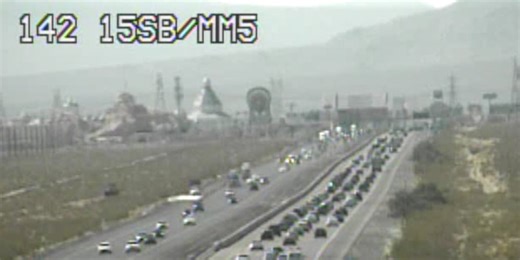 RTC: Traffic delays clear on I-15 south near Nevada, California state line on Labor Day