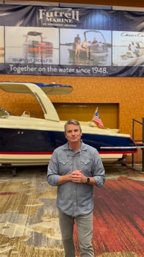 Futrell Marine NWA on Instagram: "We want to see you at this year’s NWA Boat Expo 🛥️ Ricky Kesterson gives you 3 REASONS to show up! Best Selection. Best Pricing. All In One House. ⚓️ From the completely new redesigned MasterCraft X24 to the unveiling of our new performance pontoon line, Evotti, to the new lineup from the legendary Chris-Craft boats! You don’t want to miss it. See y’all there 👋🏼 #boatshow #boating #arkansas"