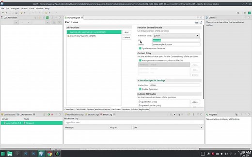 小巧好用的ldap服务器: Apache Directory Studio