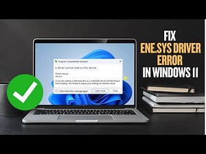 Fix ene.sys Driver Error in Windows 11 | Step-by-Step Solution