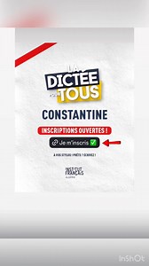 345 reactions · 16 shares | Les inscriptions à la Dictée pour tous en #Algerie sont ouvertes ! Participez à un grand moment de partage, de culture et de convivialité, ouvert à toutes et à tous, quel que soit votre âge ou votre niveau. ➡️ https://www.if-algerie.com/culture/agenda A vos stylos ! Prêts ? écrivez ! #dictee #dictée #dicteepourtous #institutfrancais #algerie #afrique #maghreb #abdellahboudour | La dictée pour tous www.dicteepourtous.fr | Facebook