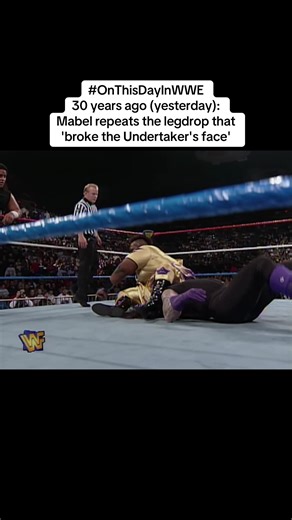 Only for the Deadman to send the King of the Ring running! Team BSK win at the 1995 Survivor Series! The previous month, Mabel had broken the Undertaker’s orbital bone and cheekbone when a clothesline went wrong in a house show match When he has to have surgery, the WWF claim Mabel and Yoko injured him during a double team on a previous Raw - with a throwback to the same legdrop at this PPV Regardless, a brilliant moment! And love Mabel's mohawk here too #OnThisDayInWWE