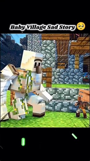 Baby Village Sad Story 🥺..#minecraft #shorts