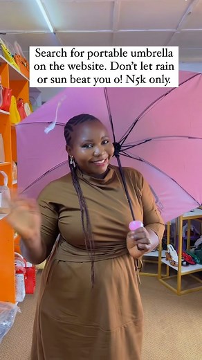 Portable stylish umbrella for your cars and handbags. Search for PORTABLE UMBRELLA on the website www.everythingfashionitem.com.ng N5,000 only. WhatsApp LAGOS 08082994560 WhatsApp IBADAN 234 907 110 8884 WhatsApp other locations 0808 877 4276 | Everything Fashion