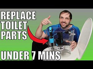 Replace Toilet Water Inlet Valve And The Flush Mechanism - A 7 Minute Guide.