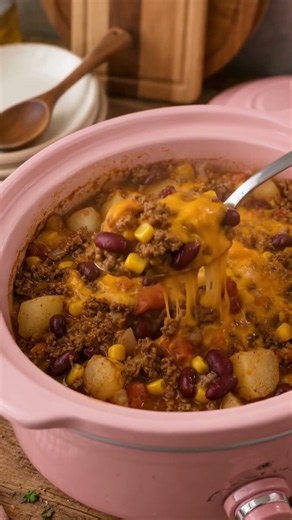 Slow Cooker Cowboy Casserole