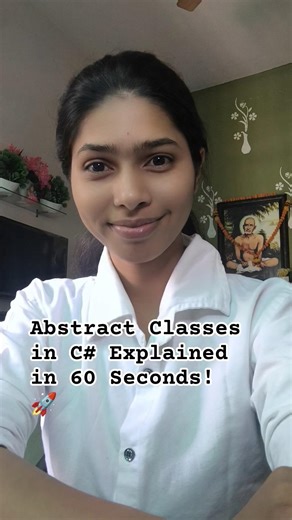 Abstract Classes in C# Explained in 60 Seconds! 🚀 #programming #dotnet #csharp #coding