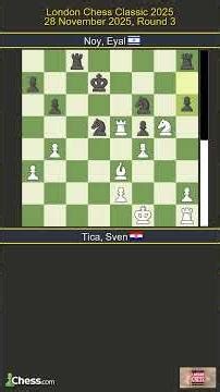 🇭🇷 Sven Tica vs Eyal Noy 🇮🇱 | London Chess Classic 2025 | Round 3