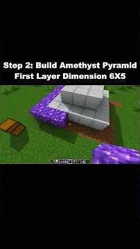 How to Build an Amethyst Beacon in Minecraft (Step-by-Step) 🌌 #shorts