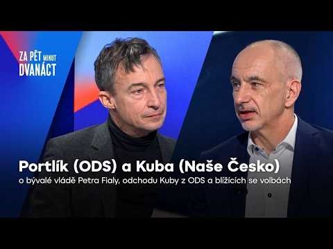Portlík vs. Kuba: Výsledky Fialovy vlády, odchody z ODS, nová hnutí | Za pět minut dvanáct