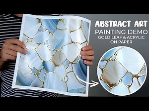HOW TO KINTSUGI ABSTRACT ART | the easy way | course demo