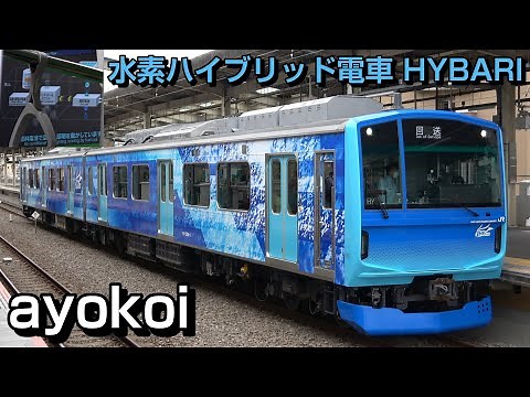 JR東日本 水素ハイブリッド試験電車 FV-E991系｢HYBARI｣ 稲城長沼駅展示