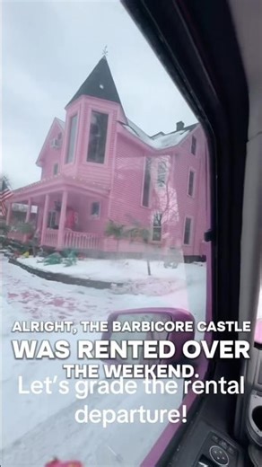 Is This the Pinkest House in the Midwest? Grading the Barbiecore Castle! 🏰💖