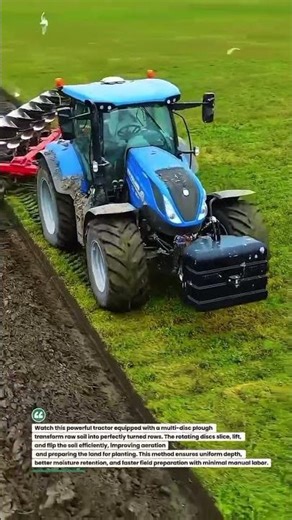 Precision Field Plowing with Disc Plough | #FarmingTech #AgriEfficiency #SmartFarming