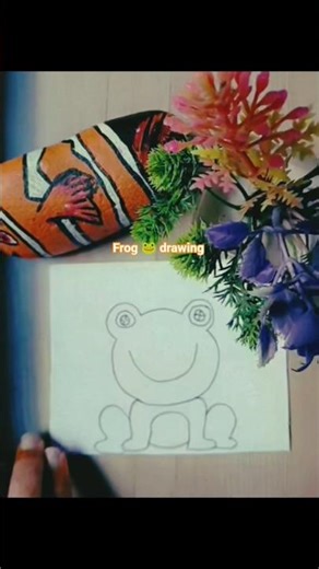 🐸🐸##frog colour drawing for # frog drawing for beginners #viralvideo #youtubeshorts #drawing
