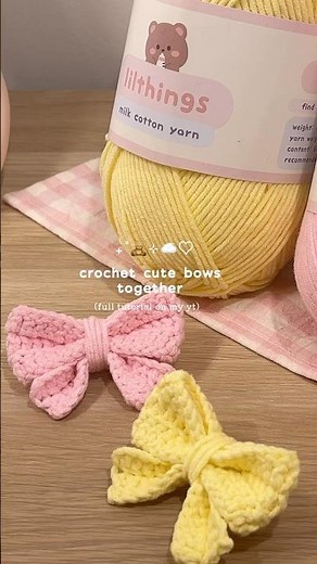 crochet bow beginner tutorial🎀